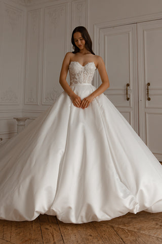 2 in 1 Wedding Dress Selkie with Detachable Skirt Sophia - Olivia Bottega