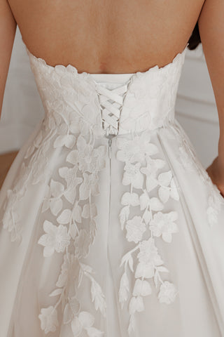 Wedding Dress Lillian with Detachable Train - Olivia Bottega