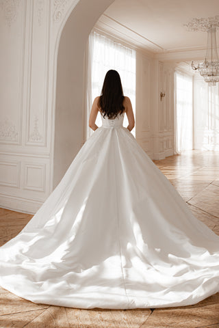 2 in 1  Wedding Dress Steltella with The Detachable Skirt - Olivia Bottega