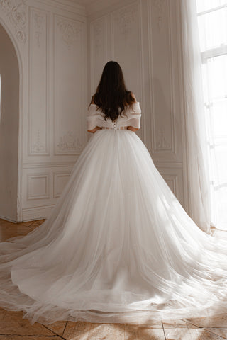 2 in 1 Wedding Dress Inali with Detachable Romanica Skirt - Olivia Bottega