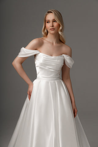 2 in 1 Wedding Dress Dakota With Detachable Fiorelia Skirt - Olivia Bottega