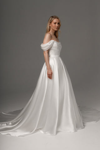 2 in 1 Wedding Dress Dakota With Detachable Fiorelia Skirt - Olivia Bottega