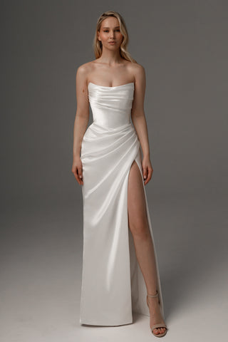 2 in 1 Wedding Dress Dakota With Detachable Fiorelia Skirt - Olivia Bottega