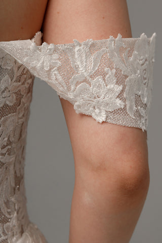 Short Lace Wedding Dress Mitsis - Olivia Bottega