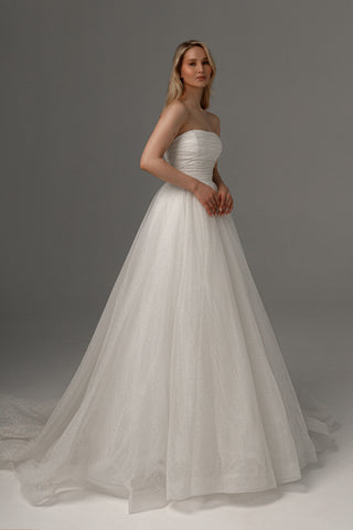 2 in 1 Wedding Dress Ebba With Detachable Kerstin Skirt - Olivia Bottega