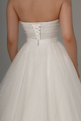 2 in 1 Wedding Dress Ebba With Detachable Kerstin Skirt - Olivia Bottega