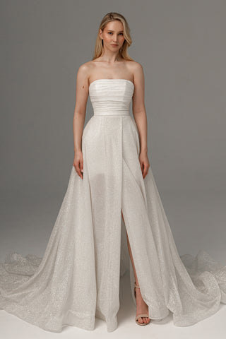 2 in 1 Wedding Dress Ebba With Detachable Calista Skirt - Olivia Bottega