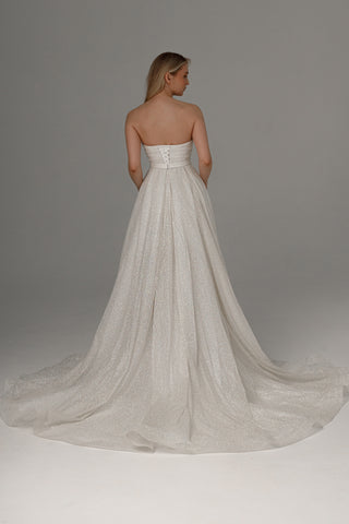 2 in 1 Wedding Dress Ebba With Detachable Calista Skirt - Olivia Bottega