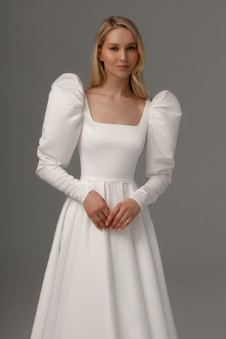 Wedding Dress Donoma with Long Sleeves - Olivia Bottega