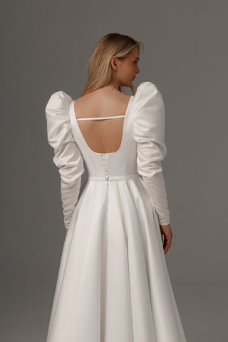 Wedding Dress Donoma with Long Sleeves - Olivia Bottega