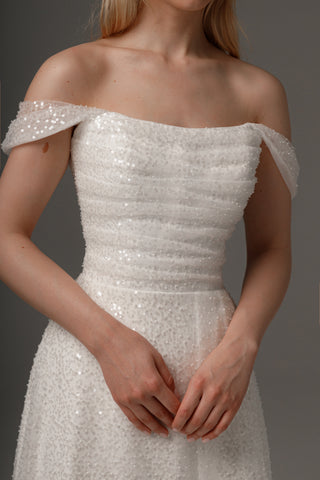 Wedding Dress Elu with Detachable Straps - Olivia Bottega