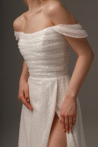 Wedding Dress Elu with Detachable Straps - Olivia Bottega