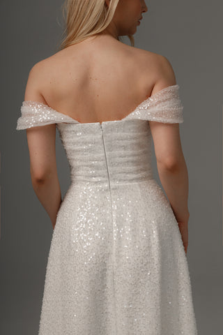 Wedding Dress Elu with Detachable Straps - Olivia Bottega