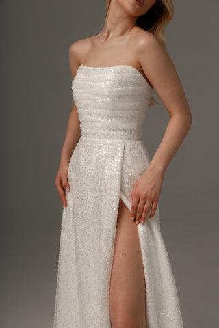 Wedding Dress Elu with Detachable Straps - Olivia Bottega