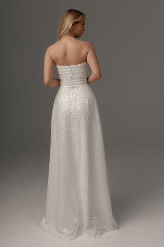 Wedding Dress Elu with Detachable Straps - Olivia Bottega