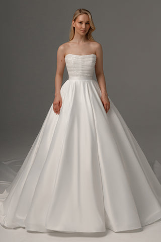 2 in 1 Wedding Dress Elu With Detachable Protea Skirt - Olivia Bottega