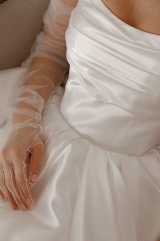 Tulle Bridal Gloves - Olivia Bottega