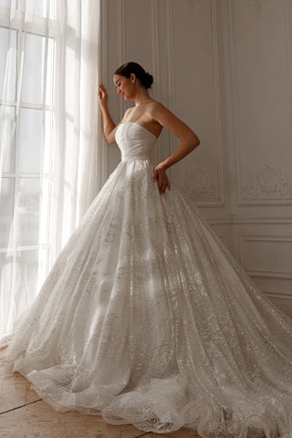 2 in 1 Wedding Dress Ebba With Detachable Skirt Meryem - Olivia Bottega