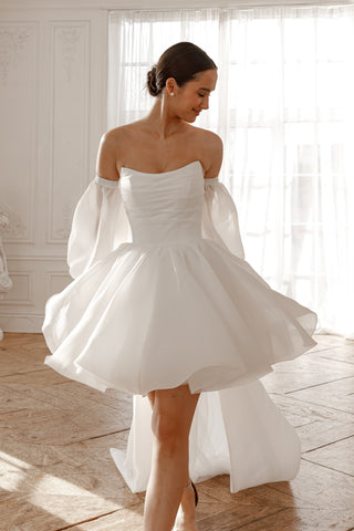 Wedding Dress Fiorelia Textured Organza - Olivia Bottega