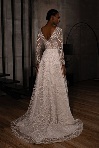 Lace A-line Wedding Dress Toba - Olivia Bottega