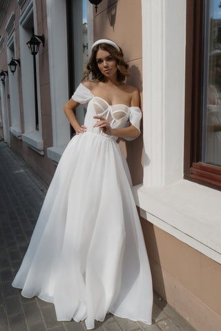 Organza Wedding Dress Asa - Olivia Bottega