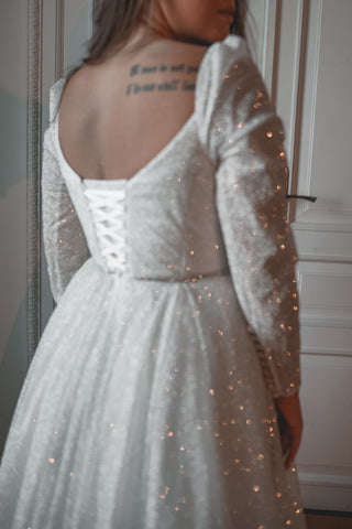 Plus Size Sparkly Wedding Dress Miranda - Olivia Bottega