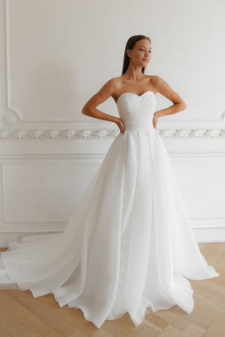 Sleeveless Wedding Dress Audrey - Olivia Bottega