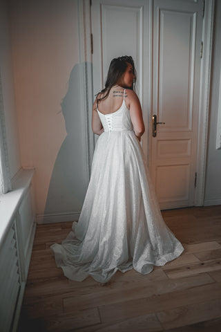 Plus Size Glitter Wedding Dress Heist - Olivia Bottega