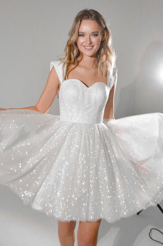 Short Sparkly Wedding Dress Milana - Olivia Bottega