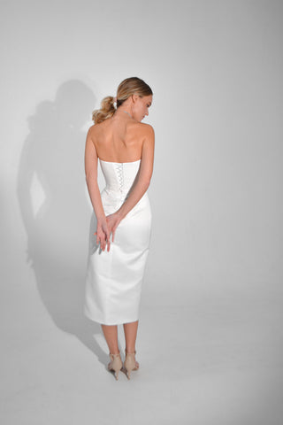 2 in 1 Midi Wedding Dress Monika - Olivia Bottega