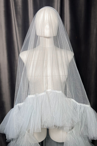 Two-Tier Wedding Veil with Ruffles - Olivia Bottega