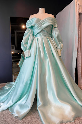 Aquamarine Wedding Dress Audrey - Olivia Bottega