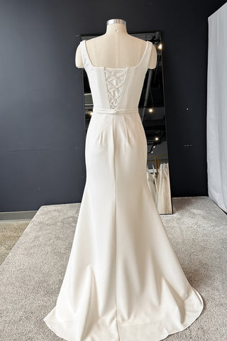 Plus Size Crepe Wedding Dress Jessica - Olivia Bottega