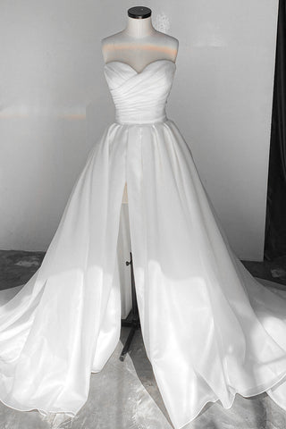 Coral Extra Convertible Wedding Dress Audrey (Basic dress + bolero + bow + detachable train) - Olivia Bottega