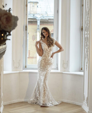 Lace mermaid wedding dress Airis - oliviabottega