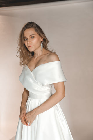 Satin Wedding Dress Cameron - Olivia Bottega