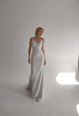 Classic Sparkle Mermaid Wedding Dress Ansa - Olivia Bottega