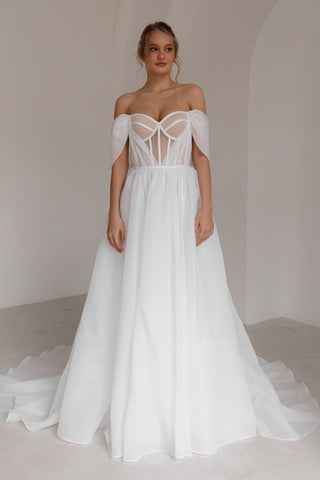 Organza Wedding Dress Asa - Olivia Bottega