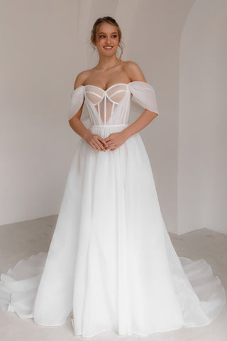 Organza Wedding Dress Asa - Olivia Bottega