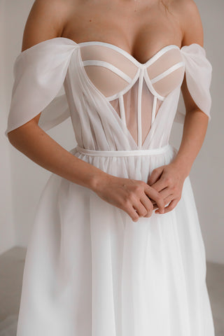 Organza Wedding Dress Asa - Olivia Bottega