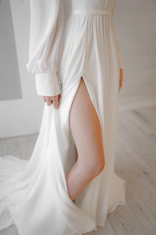 Wedding Dress Assol With High Leg Slit - Olivia Bottega