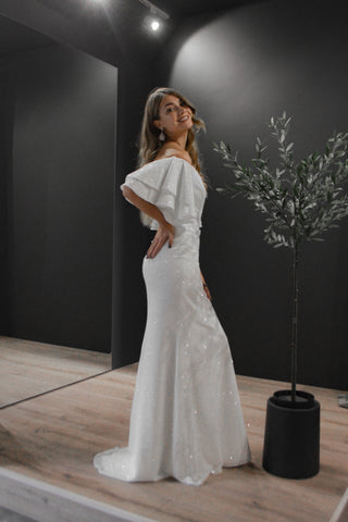 Sparkly Mermaid Wedding Dress Fly - Olivia Bottega