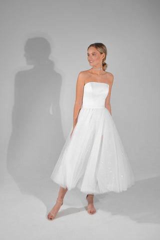 2 in 1 Midi Wedding Dress Monika - Olivia Bottega