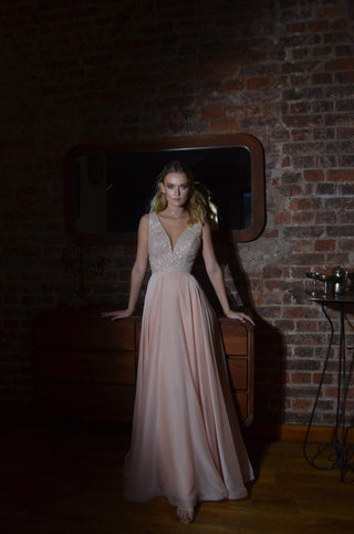 Evening dress Jenni with slit - oliviabottega