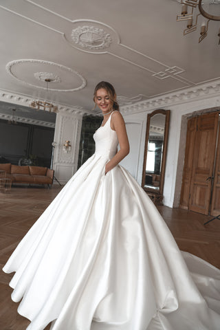 Classic Mikado Ball Gown Priscilla - Olivia Bottega