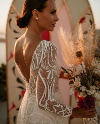 Lace A-line Wedding Dress Toba - Olivia Bottega