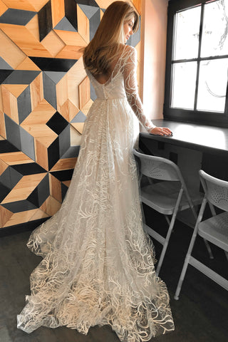 2 in 1 Sparkly Wedding Dress Stourin - Olivia Bottega