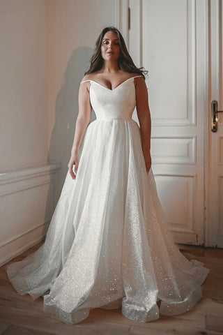 Plus Size Glitter Wedding Dress Heist - Olivia Bottega