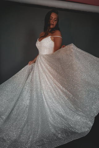 Plus Size Glitter Wedding Dress Heist - Olivia Bottega