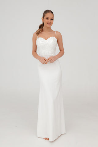 Minimalist Mermaid Wedding Dress Selena - Olivia Bottega